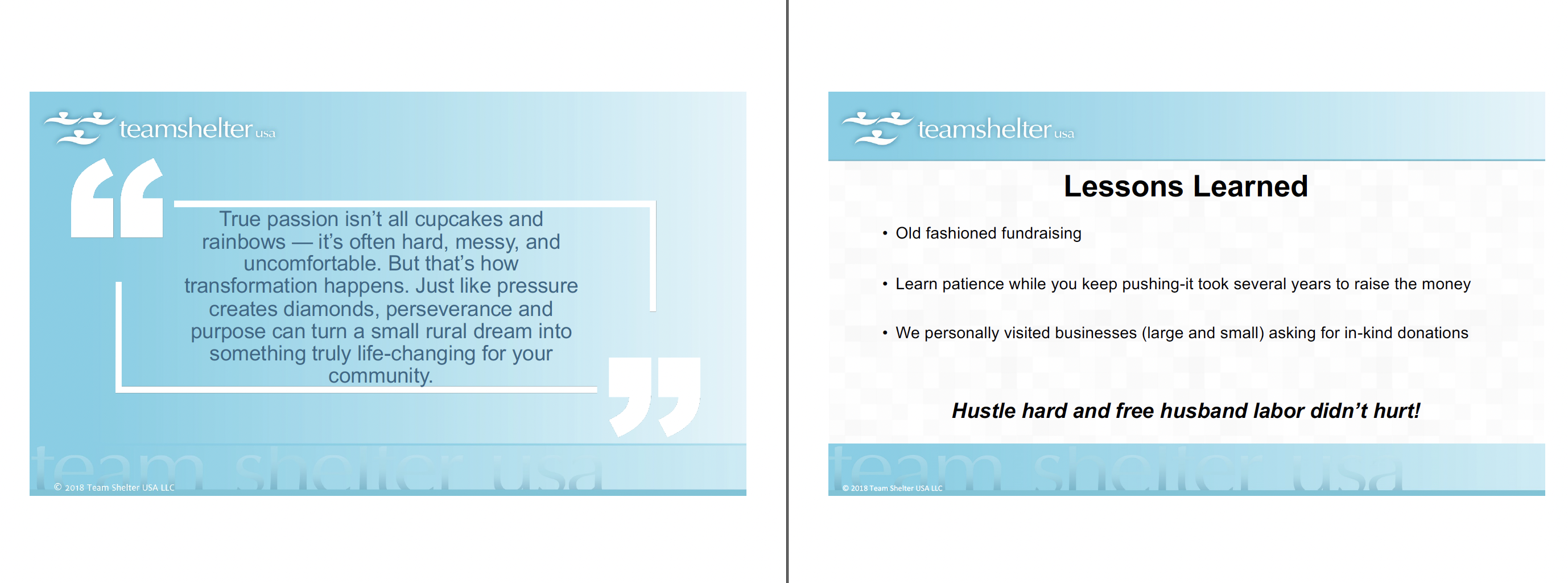 How We Did It! Presentation Slides 5-6